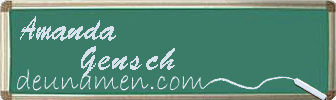Amanda Gensch Visitenkarte